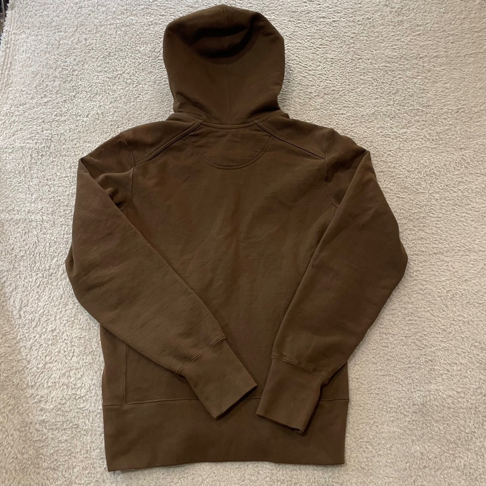 American Giant Heavyweight Hoodie Mens Medium Brown Cotton Full Zip Made in USA - Picture 8 of 10